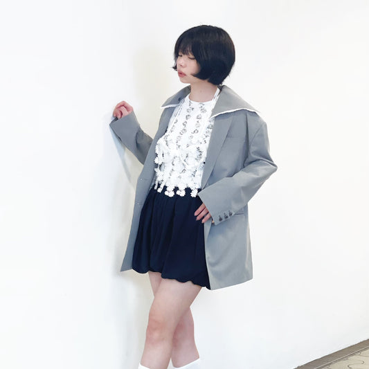 Flower Bustier / White / フラワービスチェ