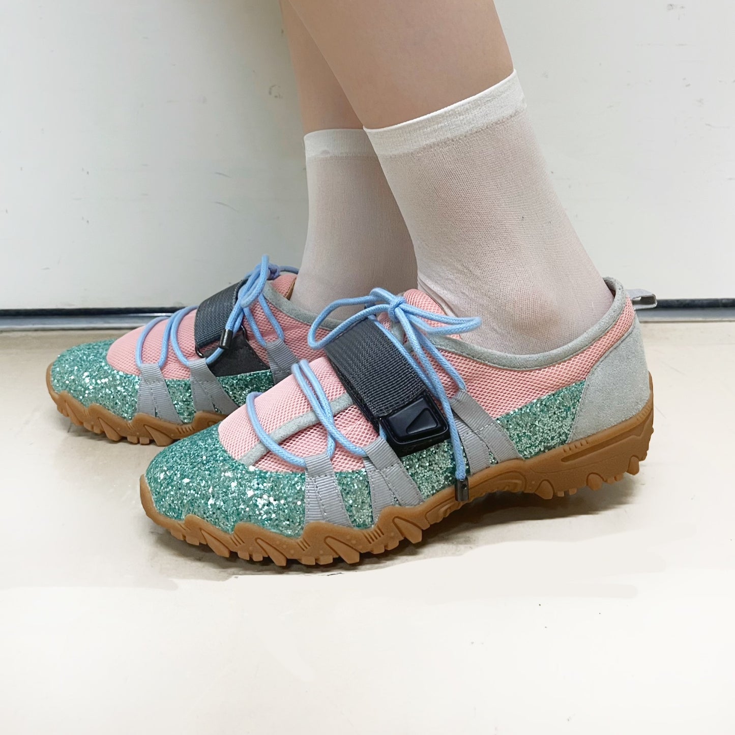DREAM / Pink x Sky blue / yushokobayashiスニーカー