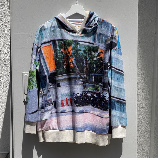 sweat hoodie / building /  スウェットフーディー