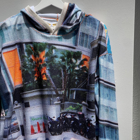 sweat hoodie / building /  スウェットフーディー