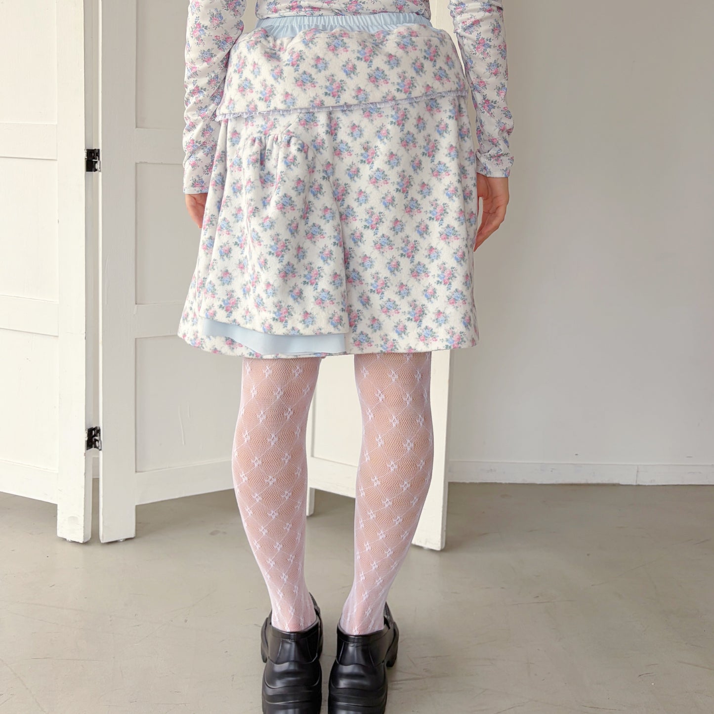 COMFY SKIRT / WHITE / レイヤードスカート