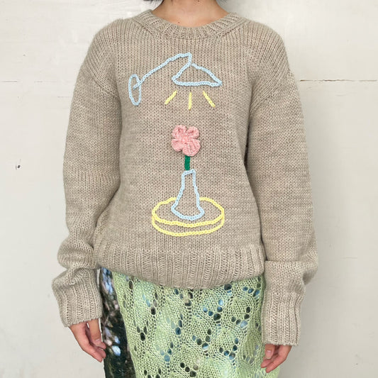 table & light knit / beige / ニット