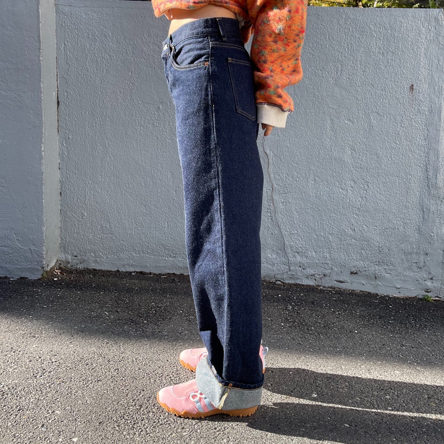 LOOSE ROLLED-UP JEANS / INDIGO / ルーズロールアップジーンズ