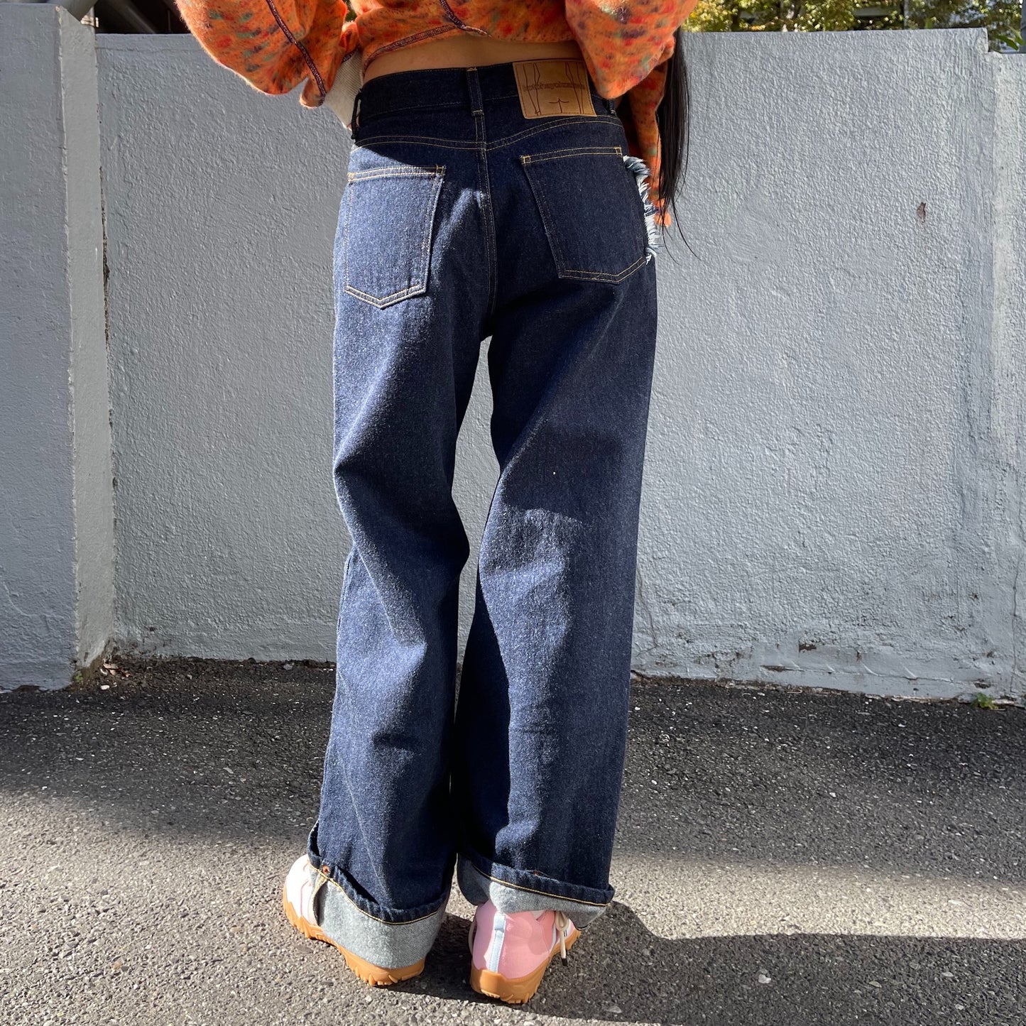 LOOSE ROLLED-UP JEANS / INDIGO / ルーズロールアップジーンズ