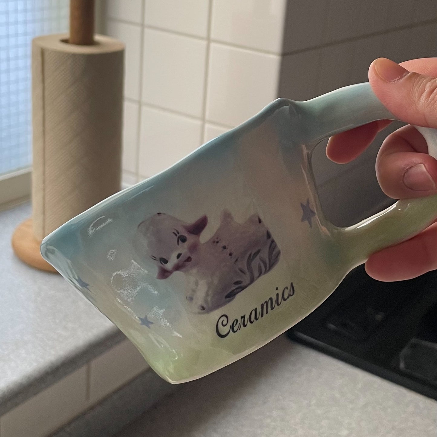 Vintage "Ceramic" sheep ugly mug / ヴィンテージシープマグカップ