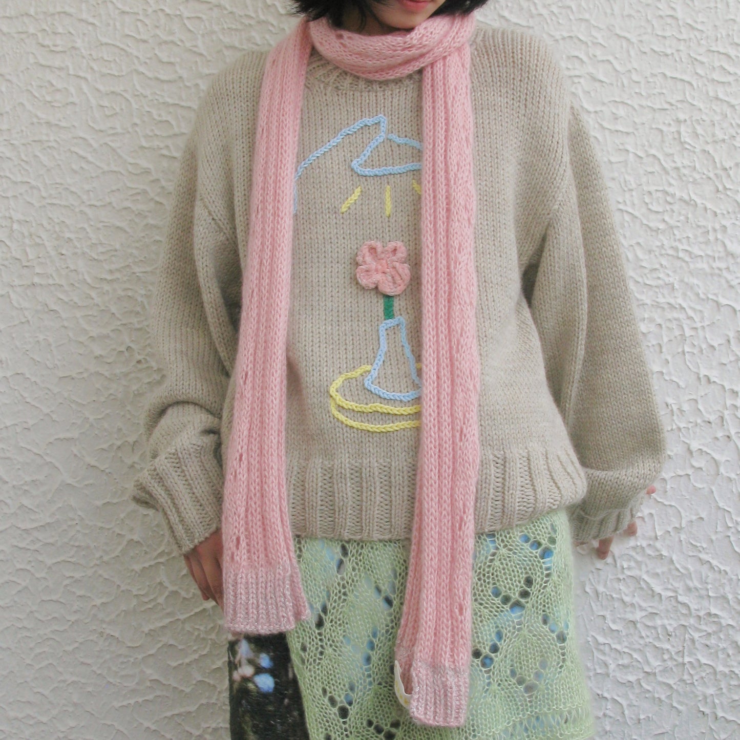 table & light knit / beige / ニット