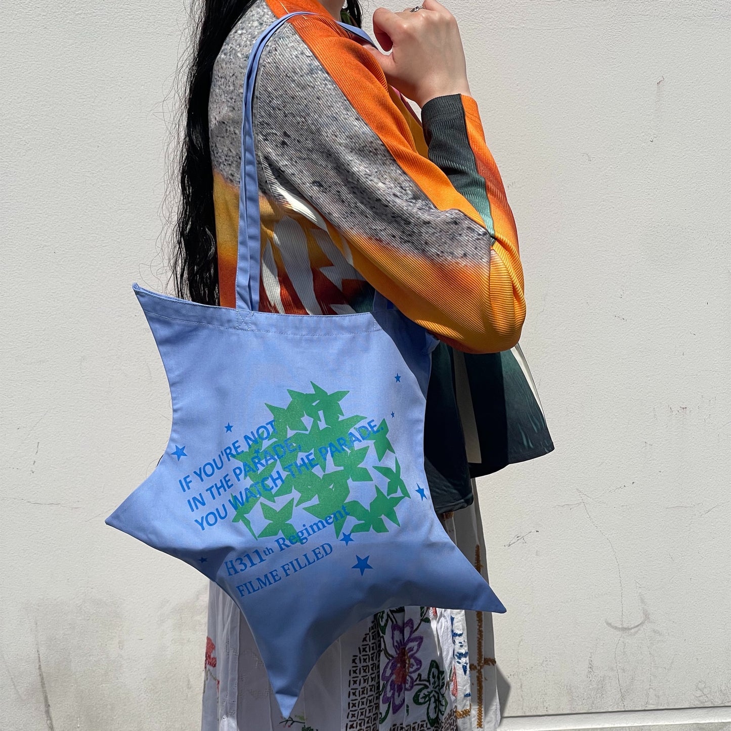 Parade Star Tote Bag / Sax Blue / パレードスタートートバッグ