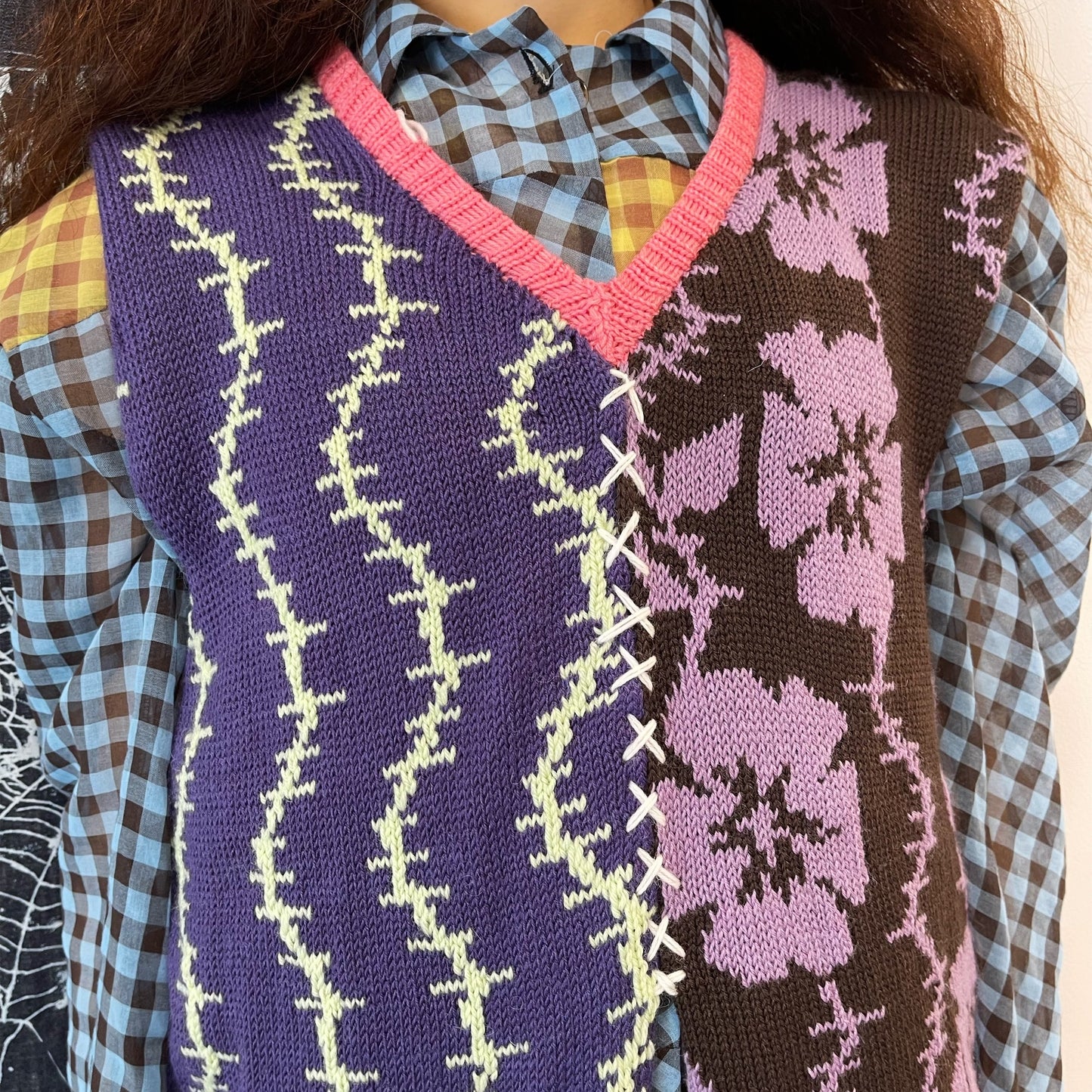 Knit vest / Mix / ニットベスト
