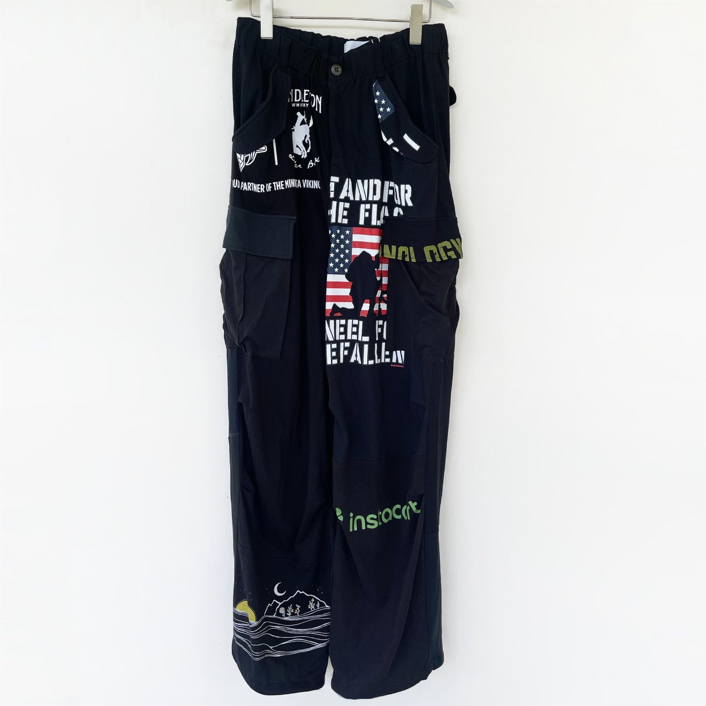 DE / RECONSTRUCTED VINTAGE T/CARGO / BLACK / リメイクカーゴパンツ