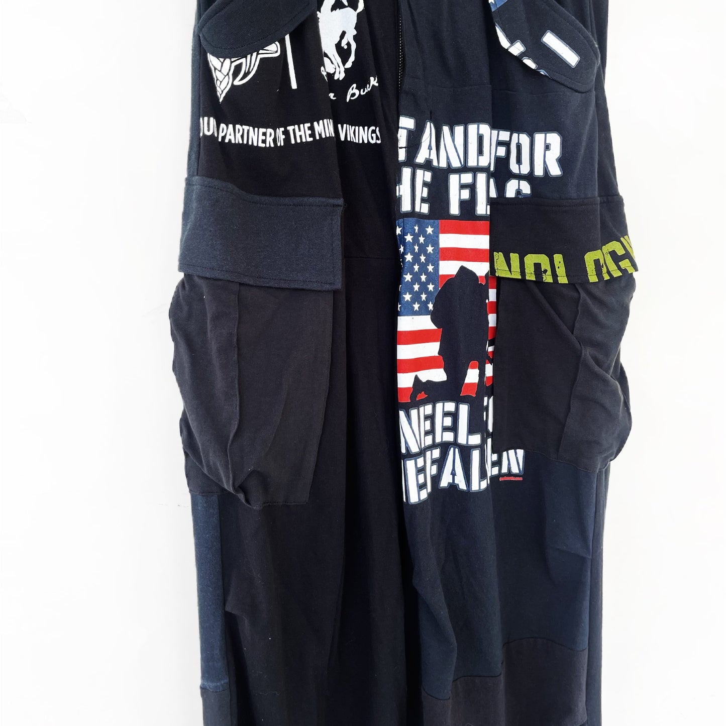 DE / RECONSTRUCTED VINTAGE T/CARGO / BLACK / リメイクカーゴパンツ