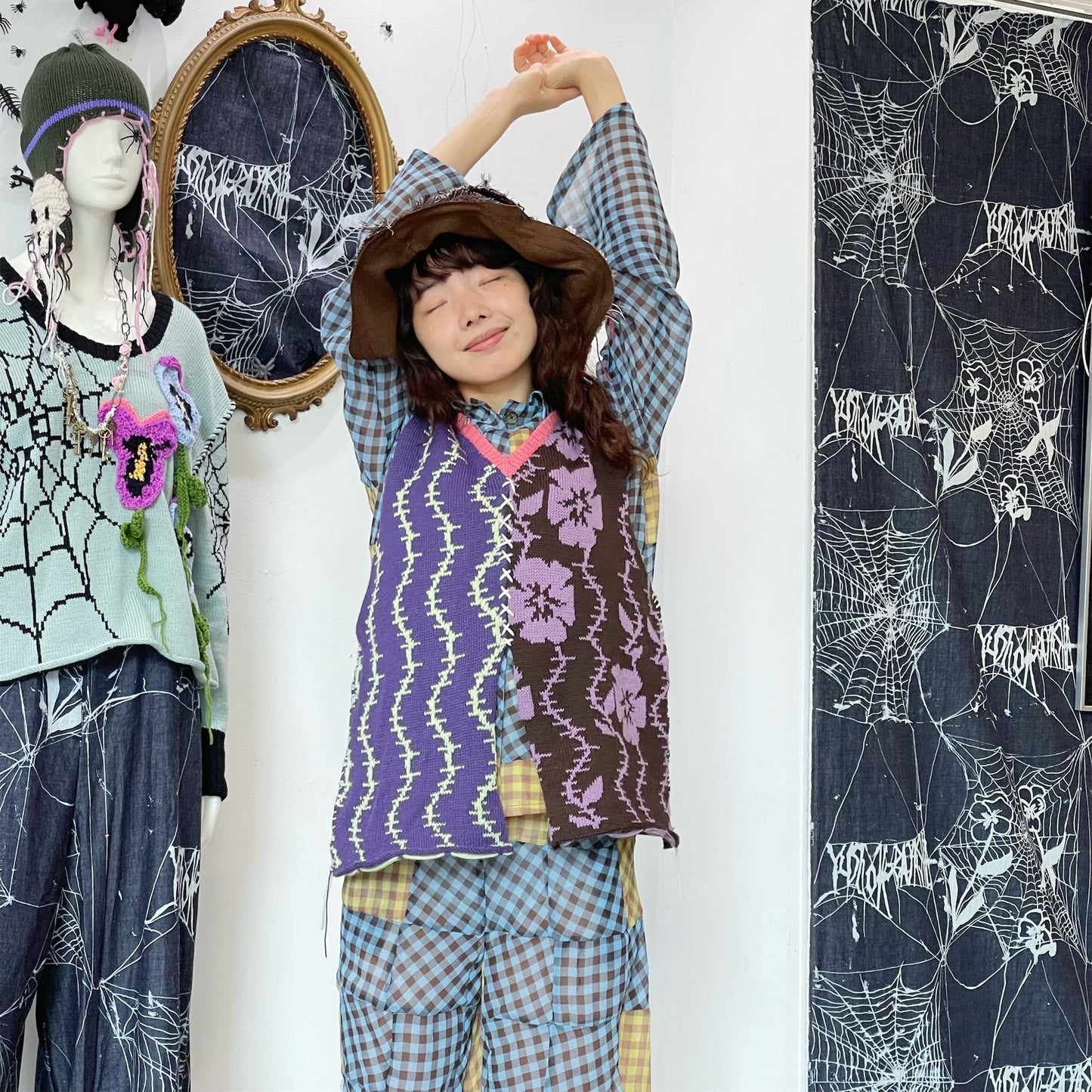Knit vest / Mix / ニットベスト