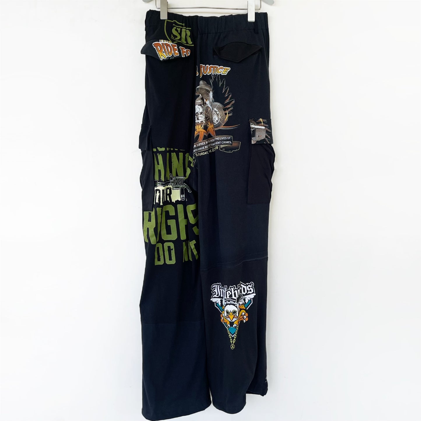 DE / RECONSTRUCTED VINTAGE T/CARGO / BLACK / リメイクカーゴパンツ