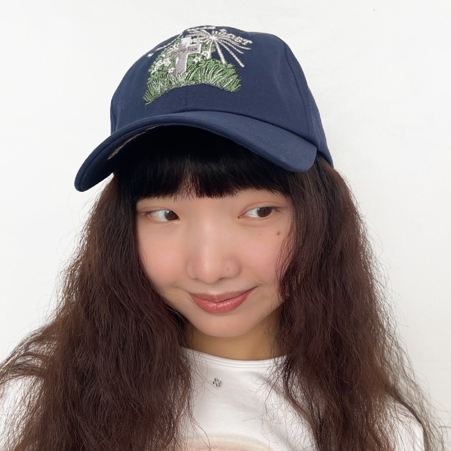 LOST & FOUND CAP / NAVY / 刺繍キャップ