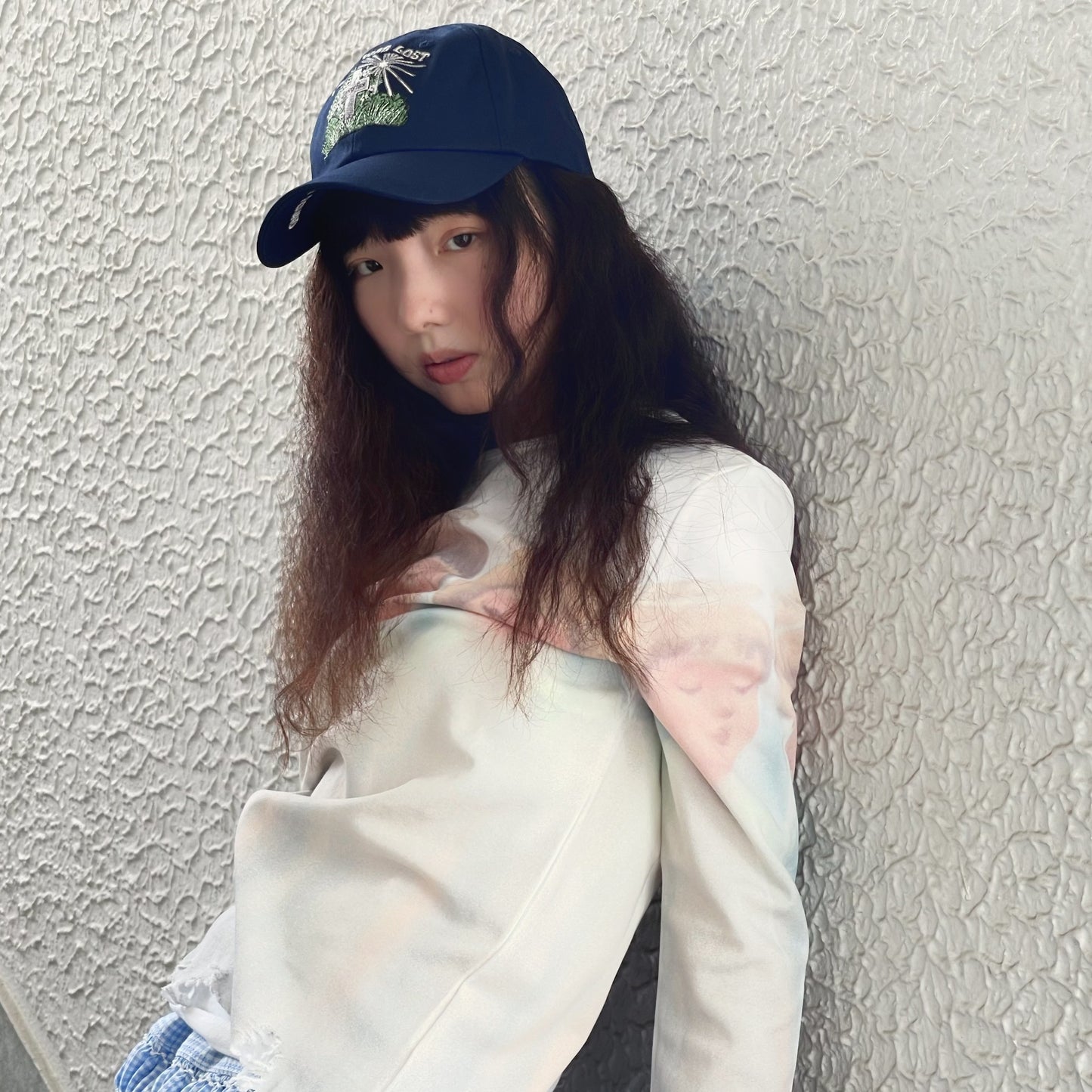 LOST & FOUND CAP / NAVY / 刺繍キャップ