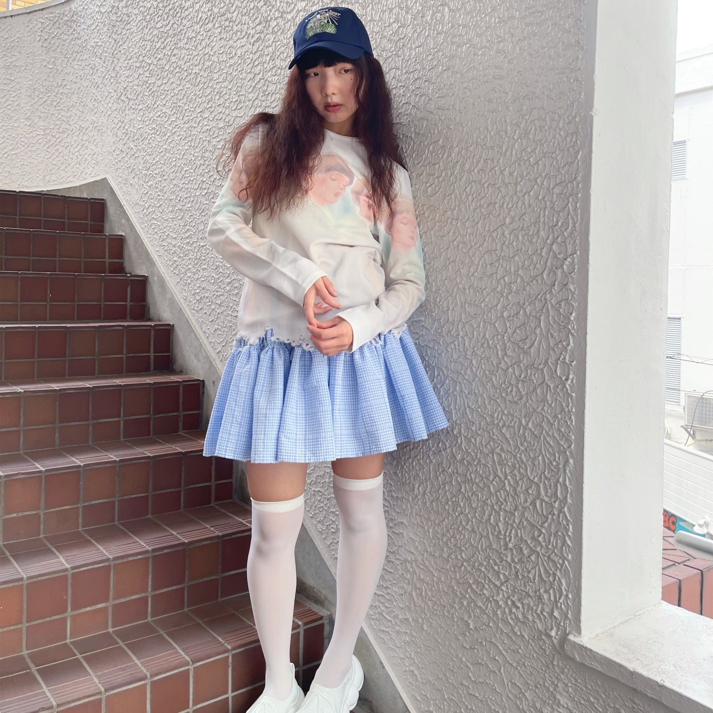 LOST & FOUND CAP / NAVY / 刺繍キャップ
