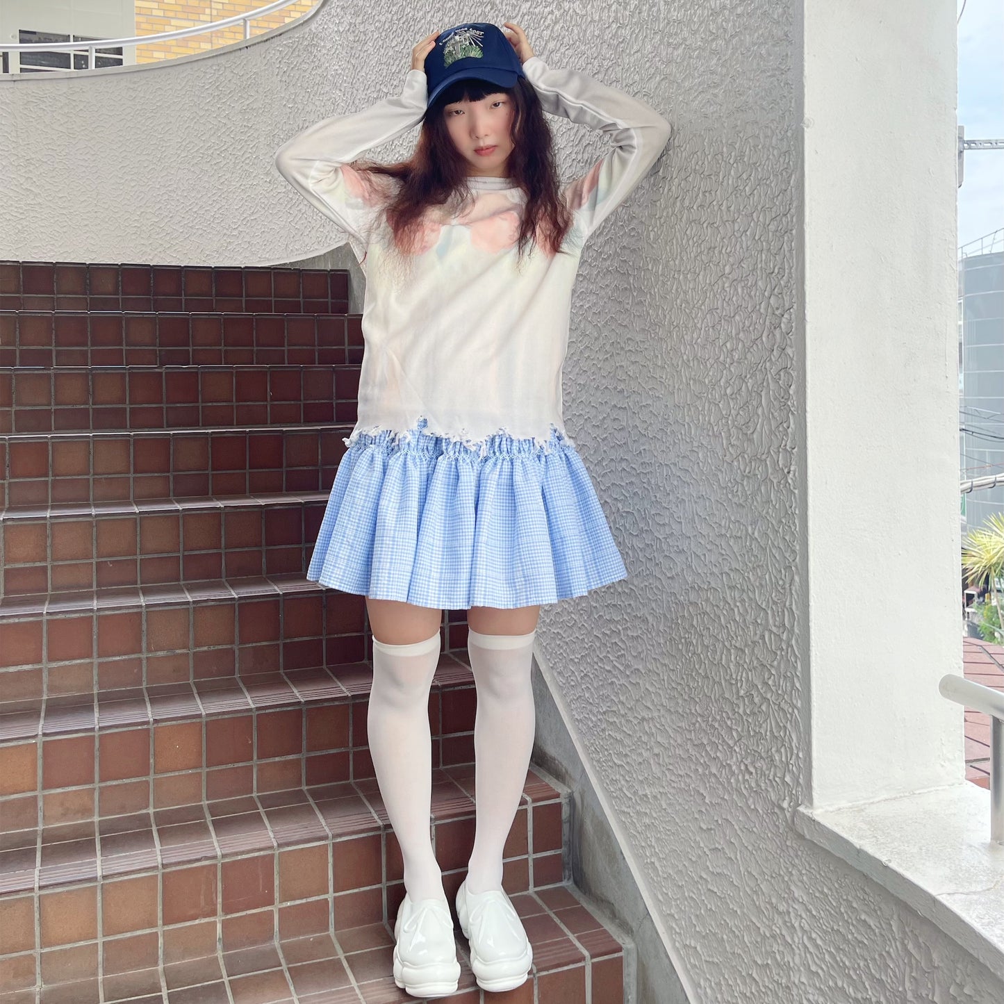 LOST & FOUND CAP / NAVY / 刺繍キャップ