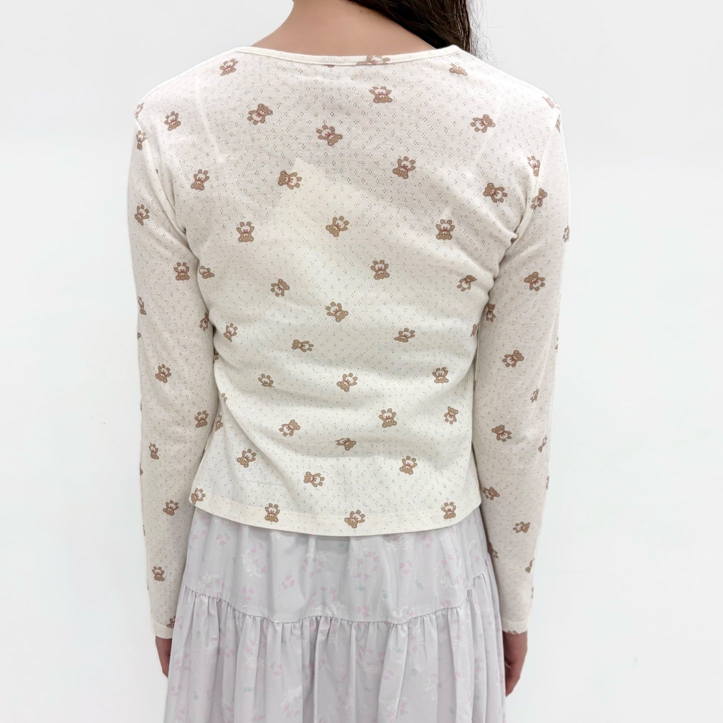 Mimi T-Shirt - Long Sleeve / Bear / ロングスリーブトップ