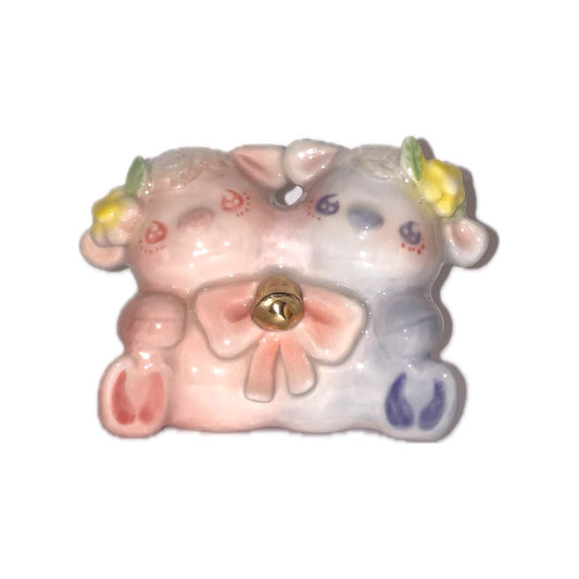 【yesceramic×Sugar Scoop】Sheep twins incense holder / シープツインズお香立て