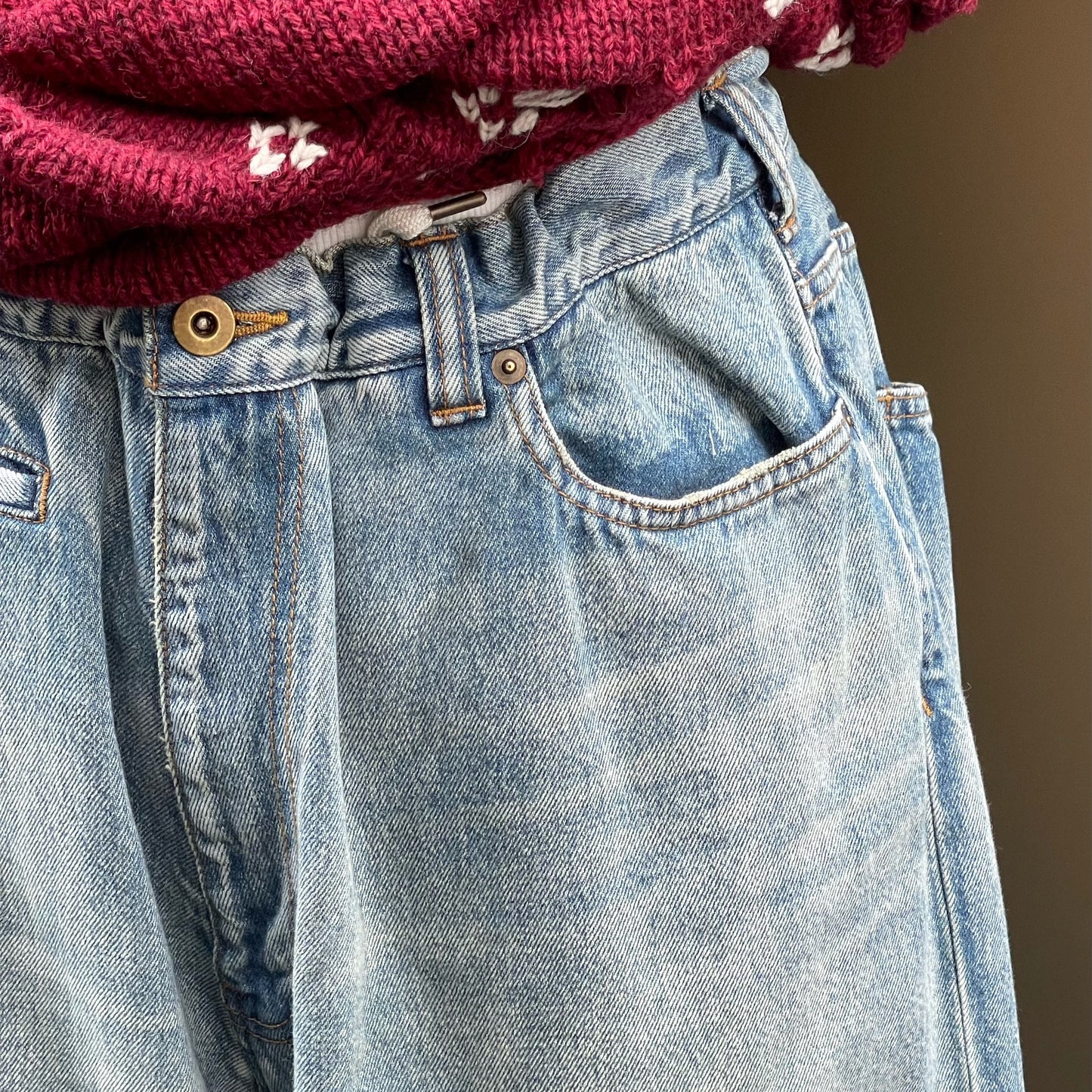 HIS OWN DENIM / BLUE / タックデニム