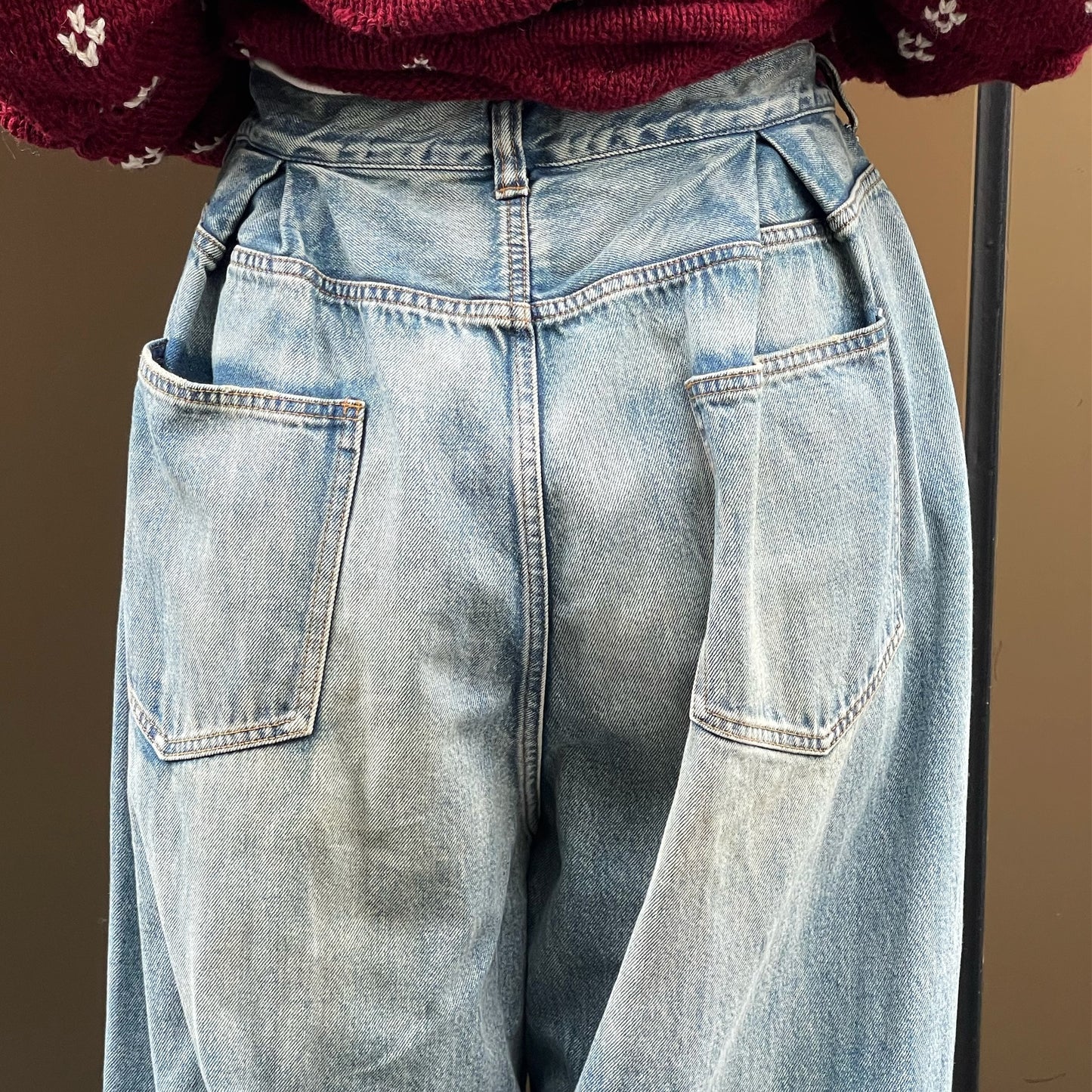 HIS OWN DENIM / BLUE / タックデニム