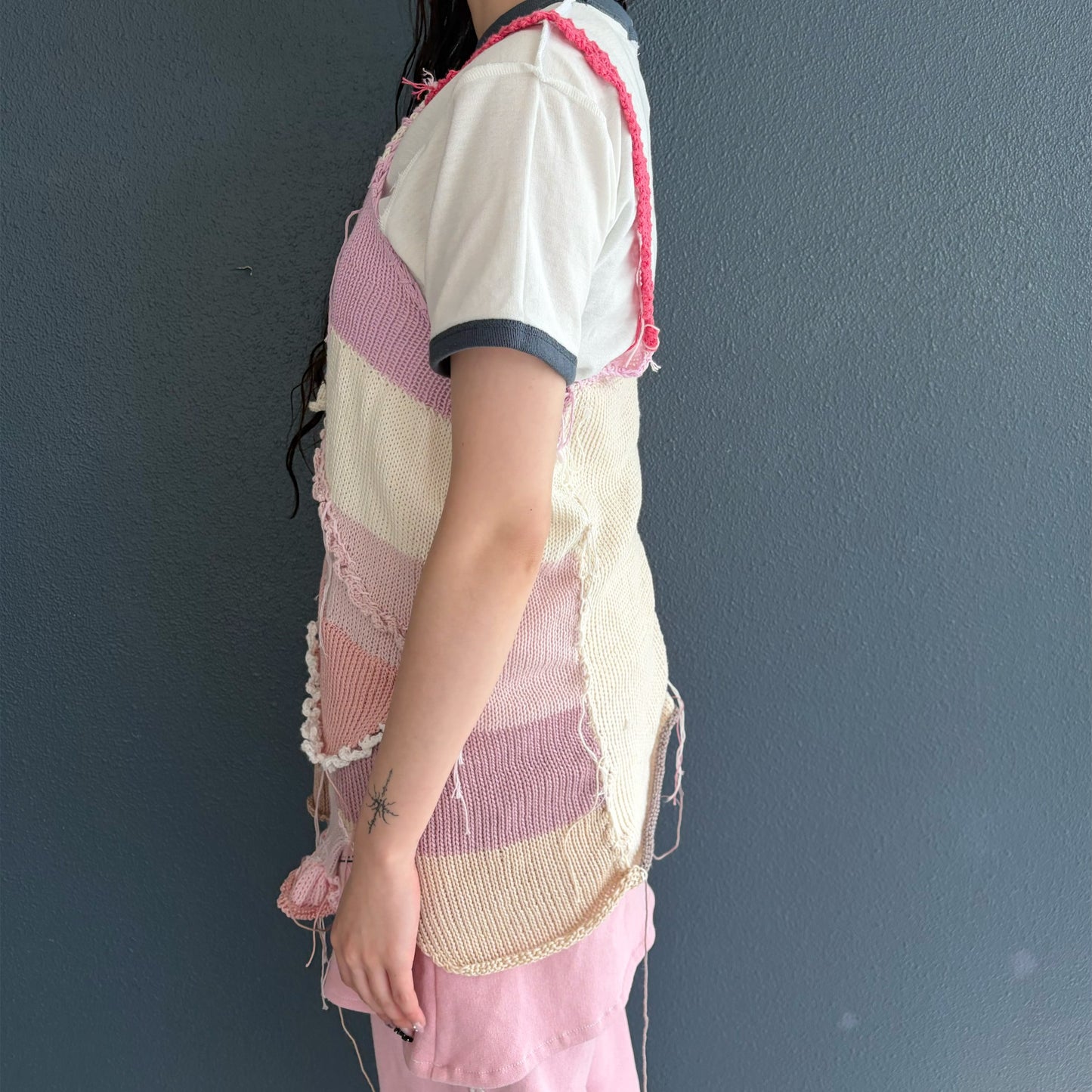 Pink knit dress / Pink Mix / ピンクニットドレス