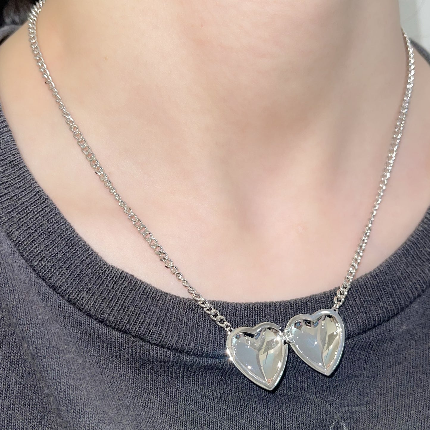 Open Heart Necklace / オープンハートネックレス