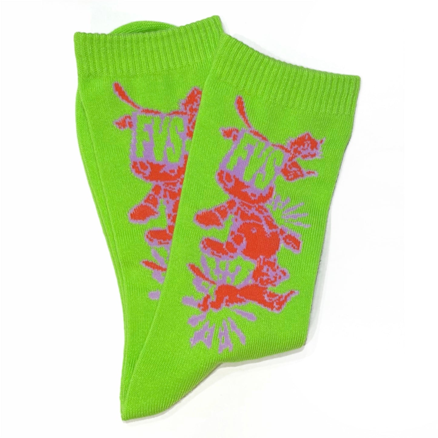 Basic Socks / YELLOW / CAT!