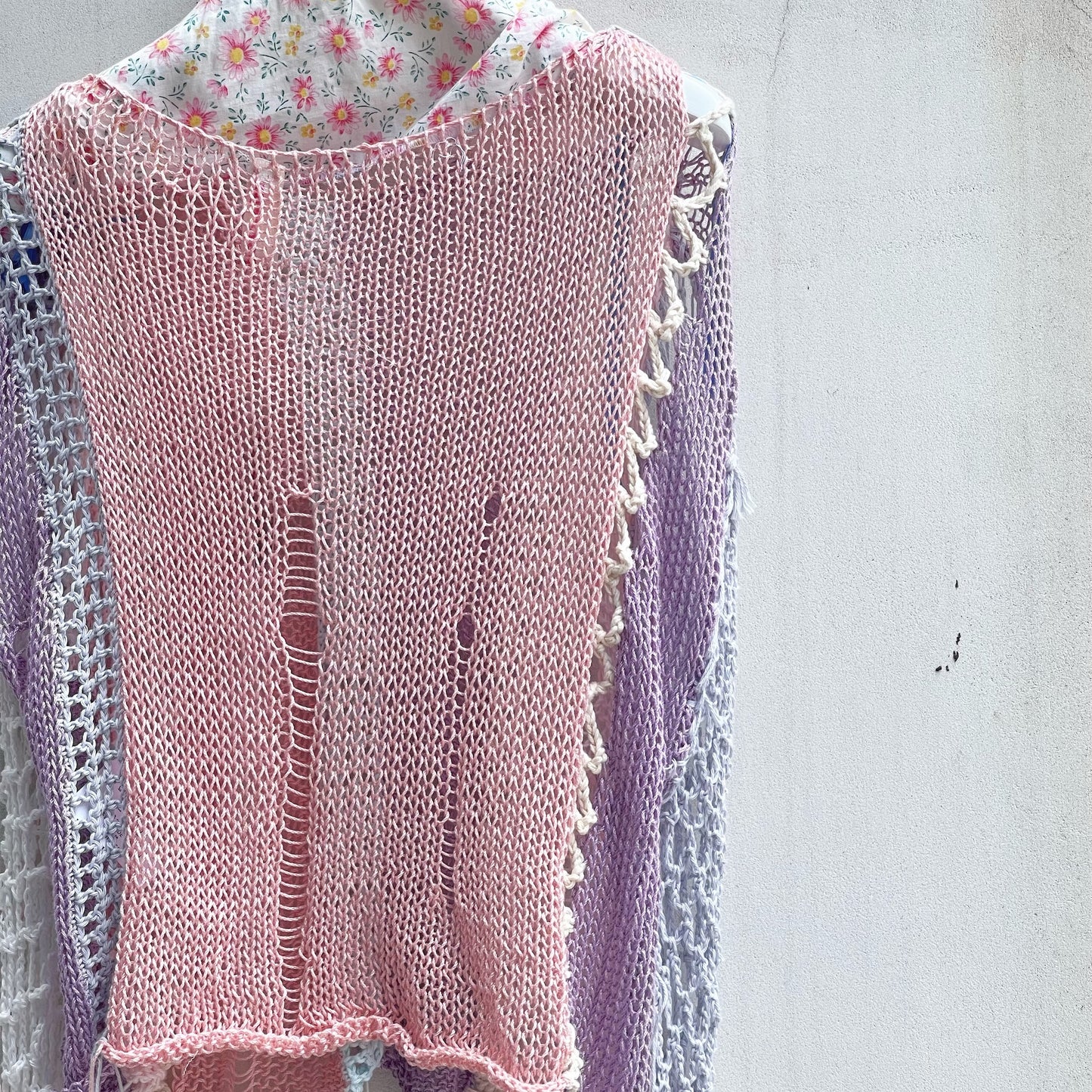 Long sleeve Knit Jumper / Pink / ロングスリーブニット
