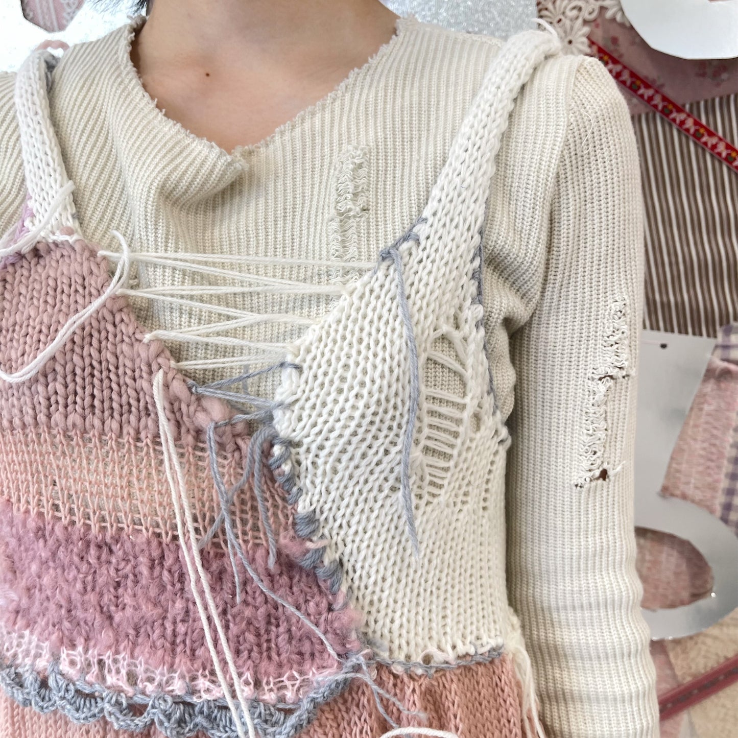 dream knit vest / Mix / ドリームニットベスト