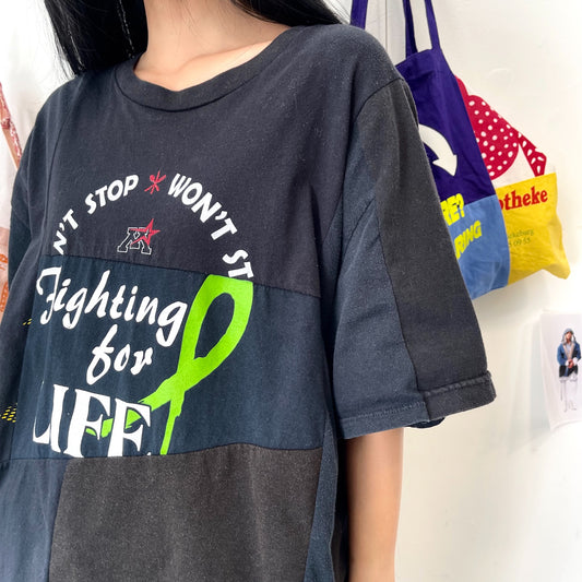 TEE/VINTAGE/REMODEL / BLACK / リメイクTシャツ