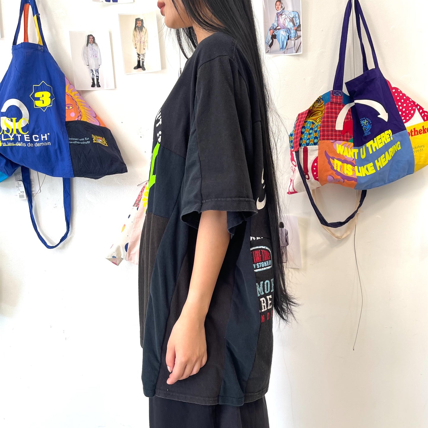 TEE/VINTAGE/REMODEL / BLACK / リメイクTシャツ