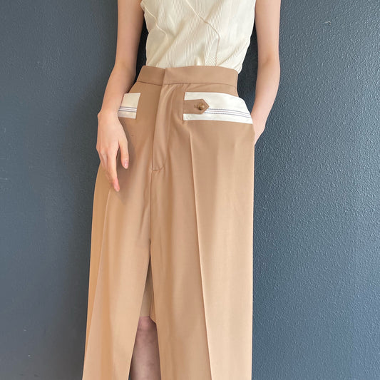 son skirt / beige / セパレートスカート