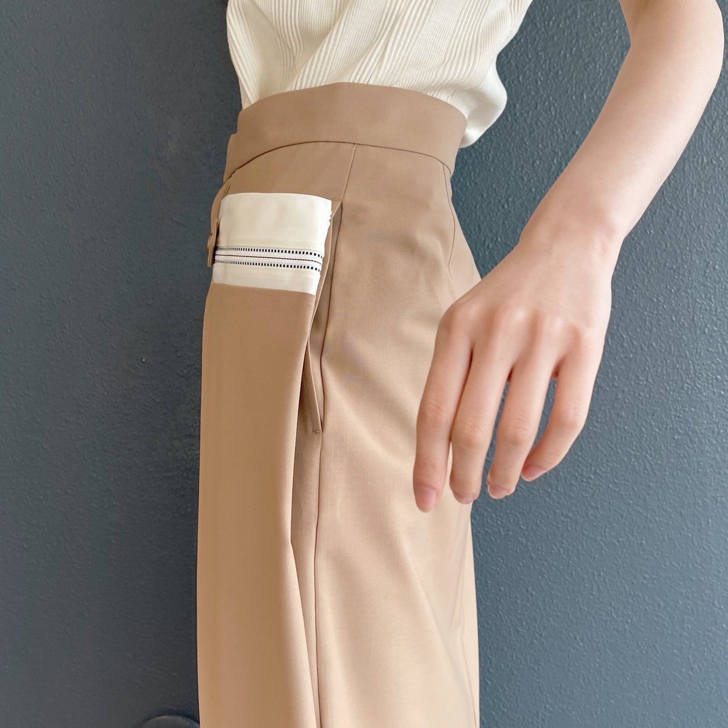 son skirt / beige / セパレートスカート