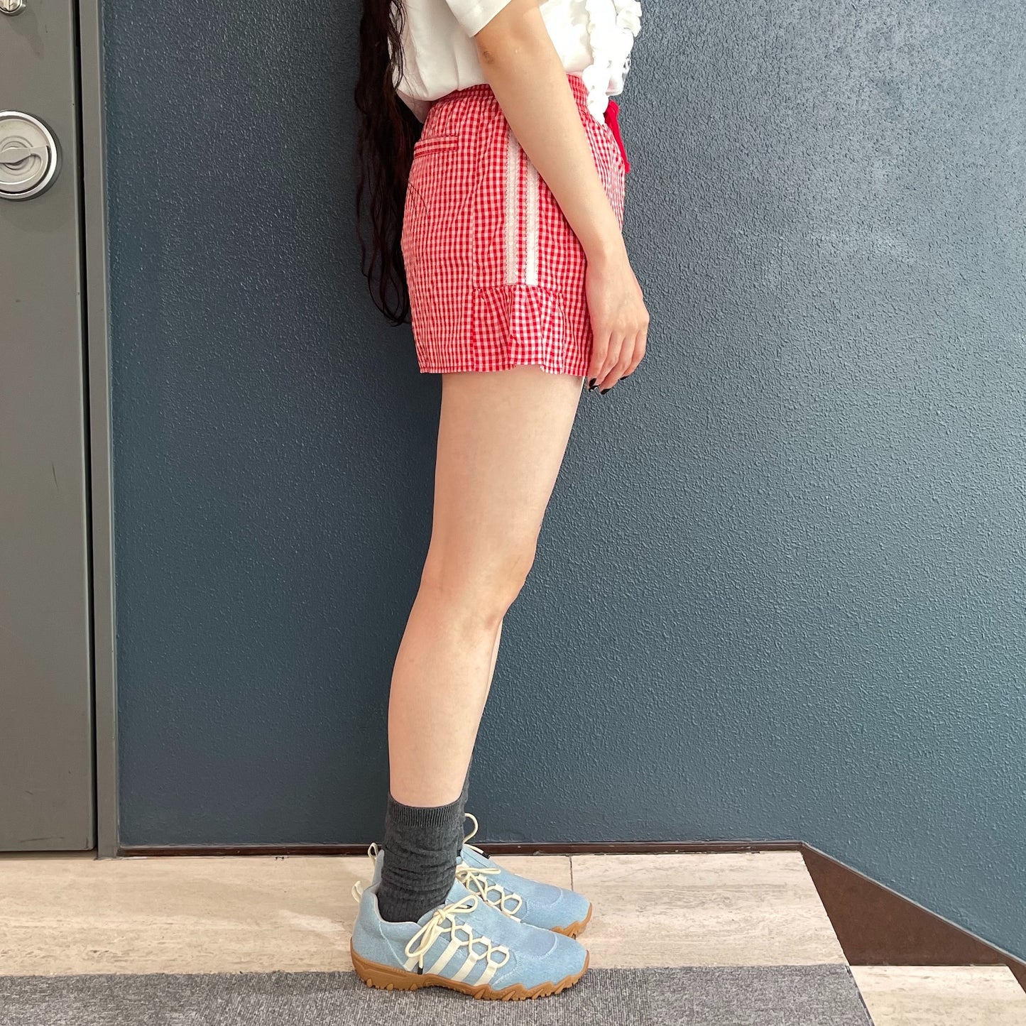 Side Lace Shorts / Red / サイドレースショーツ