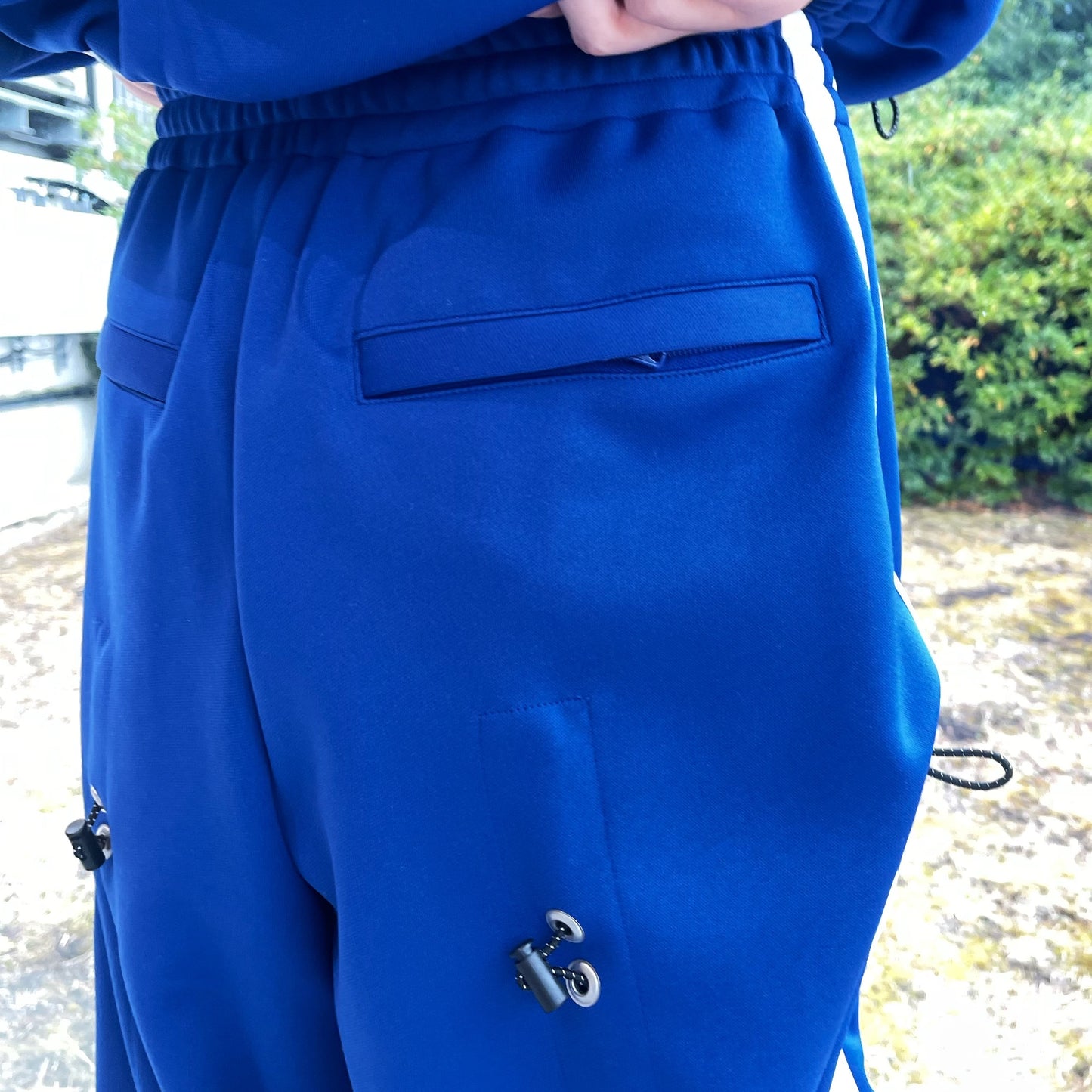 DRAW CORD TRACK PANTS / NAVY BLUE / ドローコードトラックパンツ