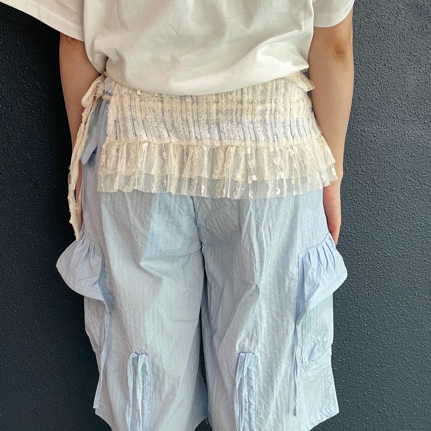 Ruffled Lace Layered Wrap Skirt / Cream / ラッフルレースレイヤードラップスカート