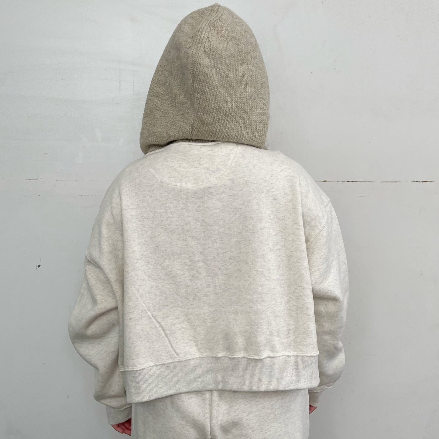 Old dog club hoodie / FROST ECRU / ダブルジップフーディー