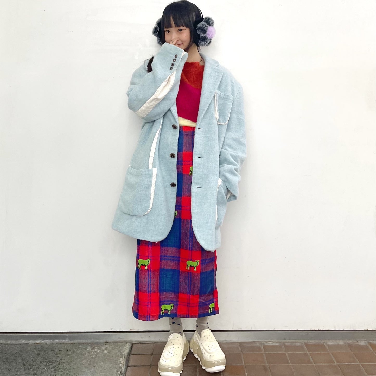 fulled jacket / blue / 縮絨ジャケット