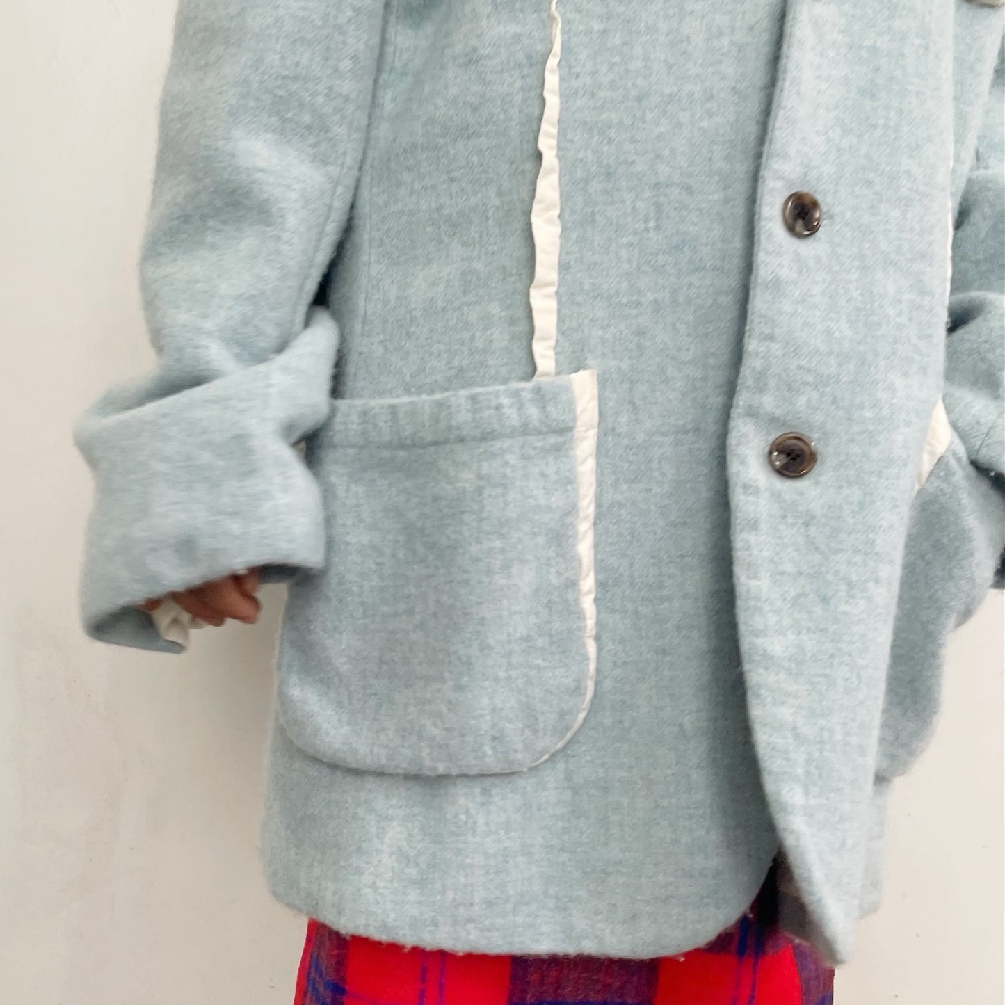 fulled jacket / blue / 縮絨ジャケット