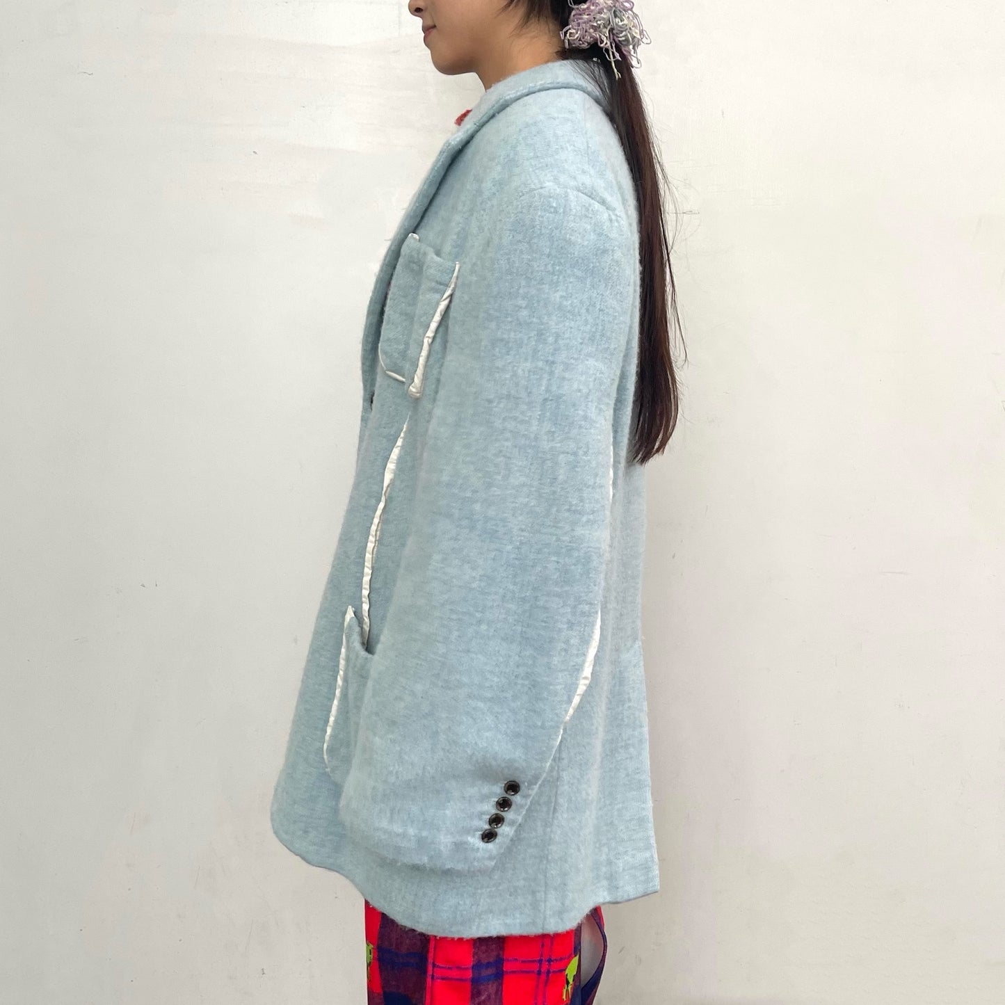 fulled jacket / blue / 縮絨ジャケット