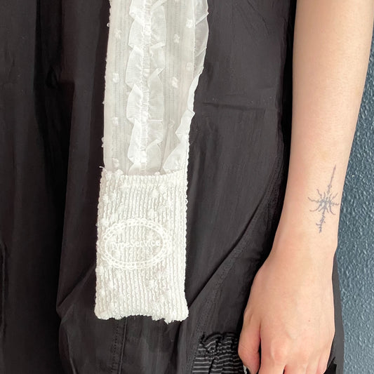 Layered Pocket Scarf / White / レイヤードポケットスカーフ