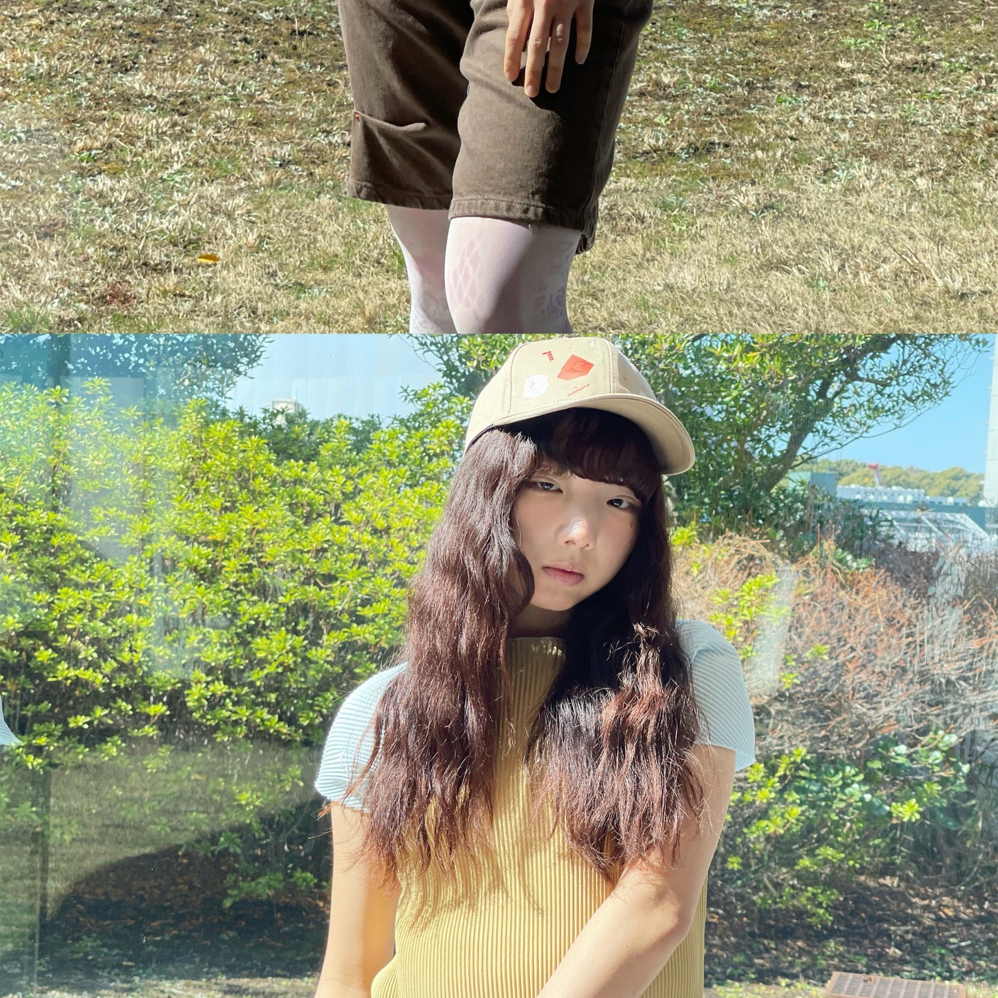 RAGLAN TINY TOP / BEIGE / プリーツラグラントップ