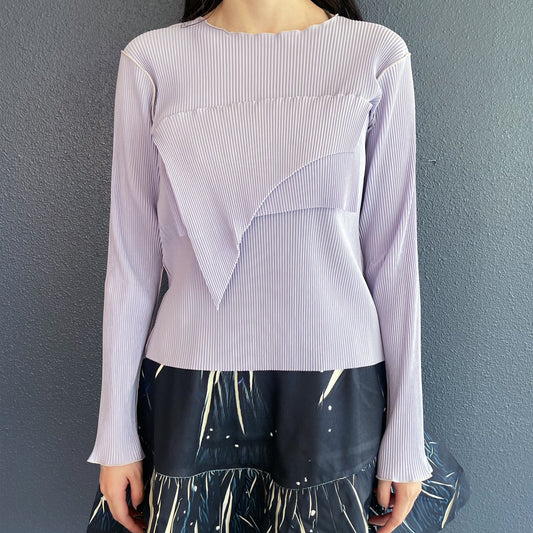 TODO WAVE LONG SLEEVE TOP / LAVENDER / ウェーブロングスリーブトップ