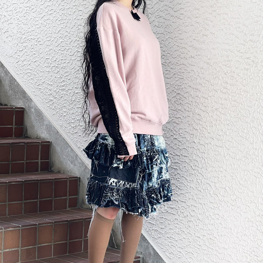Spider logo Denim Skirt / denim / スパイダーロゴデニムスカート