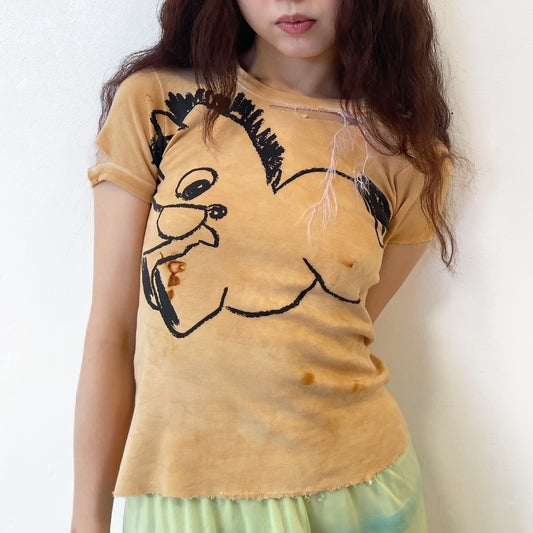 ROTTEN DONKEY T -SHRIT / NATURAL / プリントTシャツ