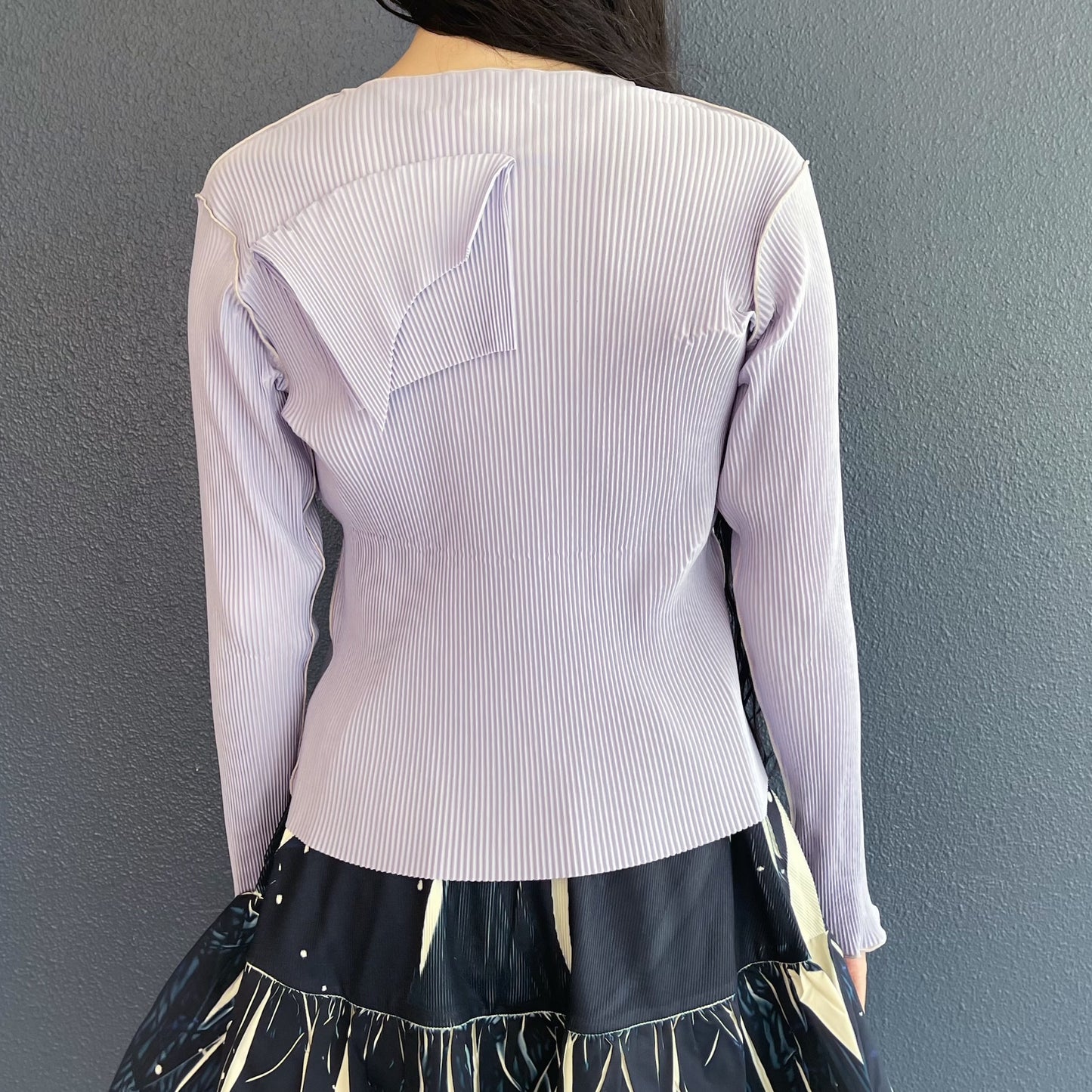 TODO WAVE LONG SLEEVE TOP / LAVENDER / ウェーブロングスリーブトップ