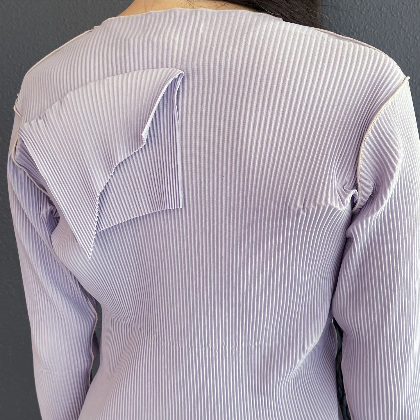 TODO WAVE LONG SLEEVE TOP / LAVENDER / ウェーブロングスリーブトップ