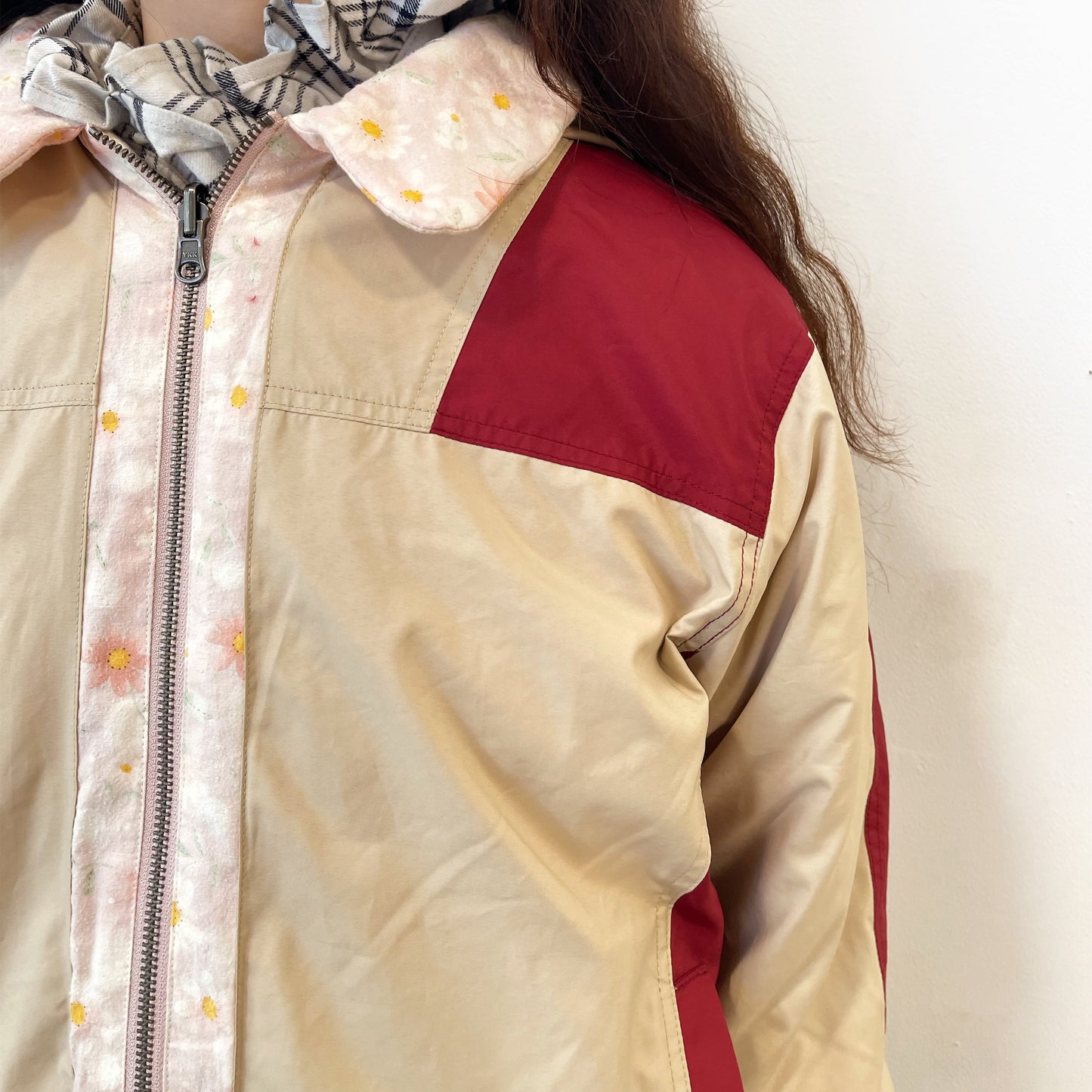 ALL IN ONE GIRL / PINK BEIGE / リバーシブルロングコート