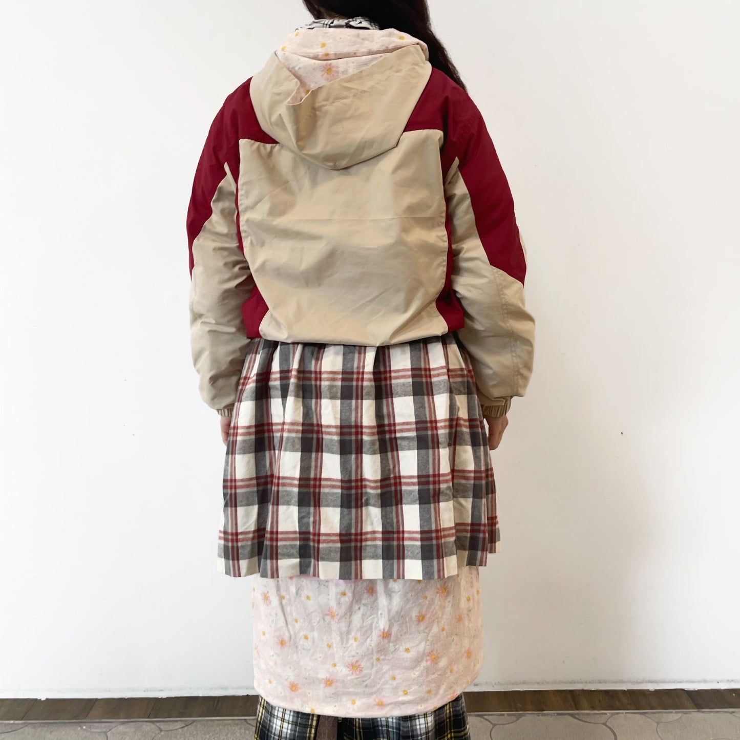 ALL IN ONE GIRL / PINK BEIGE / リバーシブルロングコート