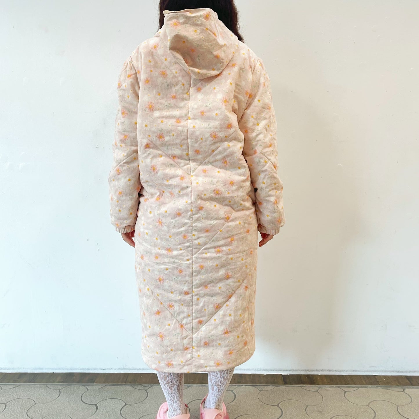 ALL IN ONE GIRL / PINK BEIGE / リバーシブルロングコート